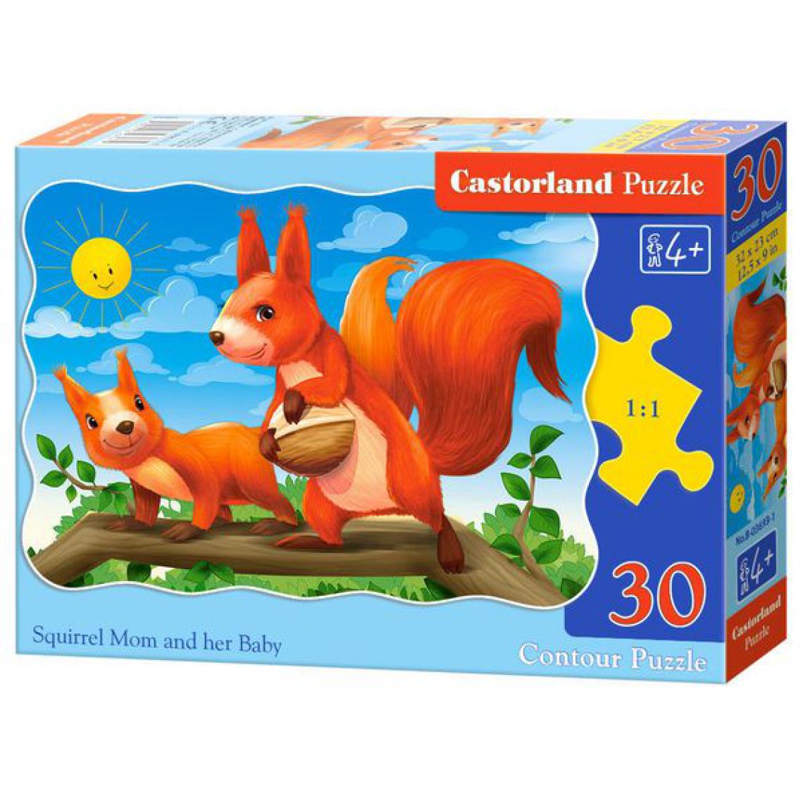 Castorland - Squirrel Mom and her Baby,Puzzle 30 Teil - Castorland - Accessoires et pièces