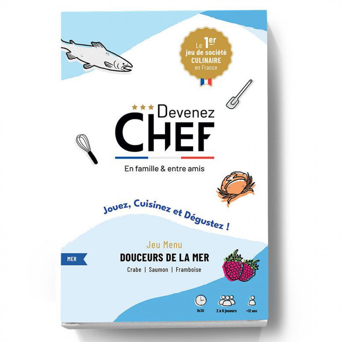 Sans Marque - Devenez Chef - Jeu de société culinaire - Menu Douceurs de la mer - Les grands classiques