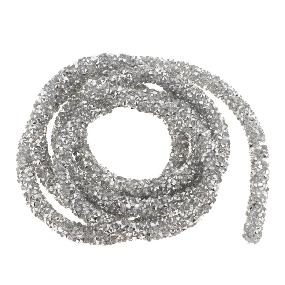 marque generique - bracelet creux cordon pour bricolage bijoux artisanat décoration de fête de noël argent - Perles