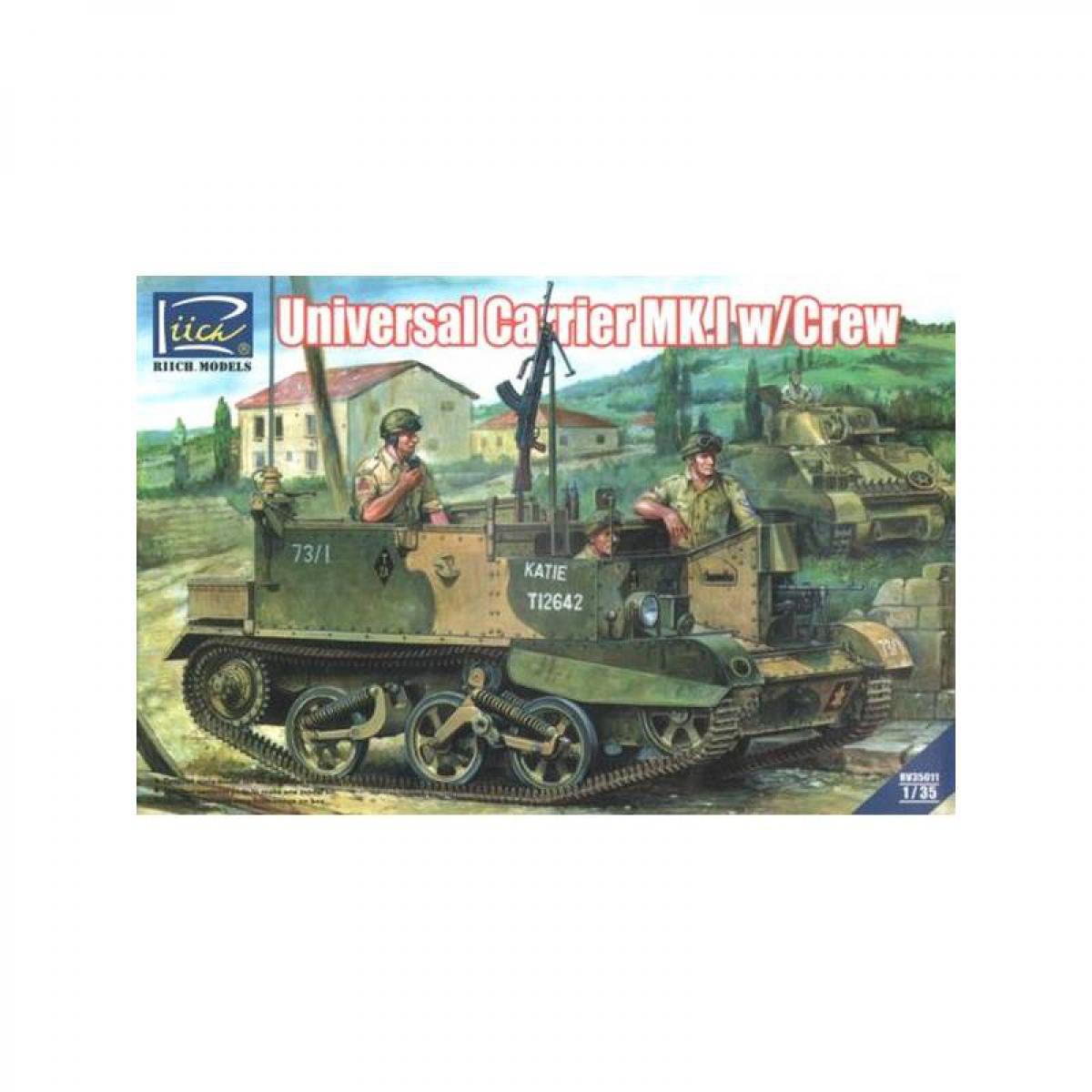 Riich Models - Maquette Véhicule Universal Carrier Mk.1 With Crew - Chars