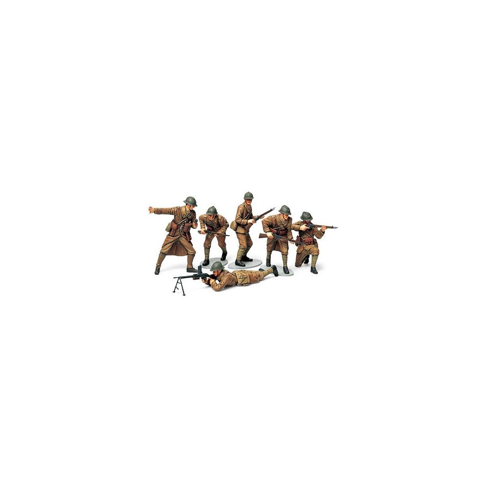 Tamiya - Figurines 2ème Guerre Mondiale : Infanterie Française 1940 - Guerriers