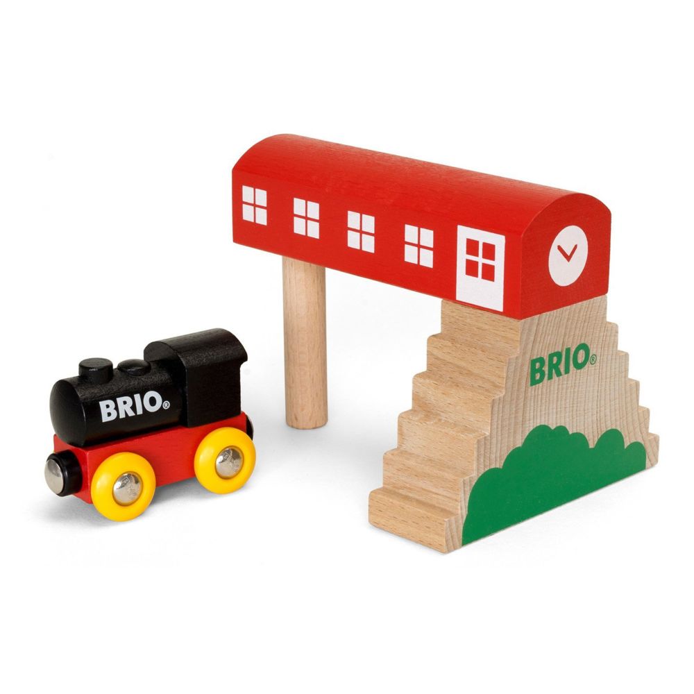 BRIO - Train Brio - Coffret locomotive et station - Garages