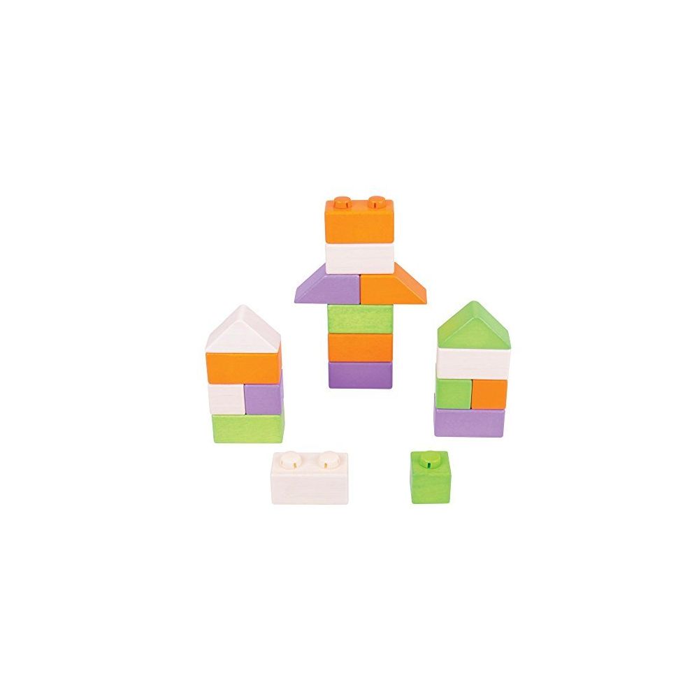 Bigjigs Toys - Bigjigs Toys Click Blocks Set (Basic Pack) - Briques et blocs