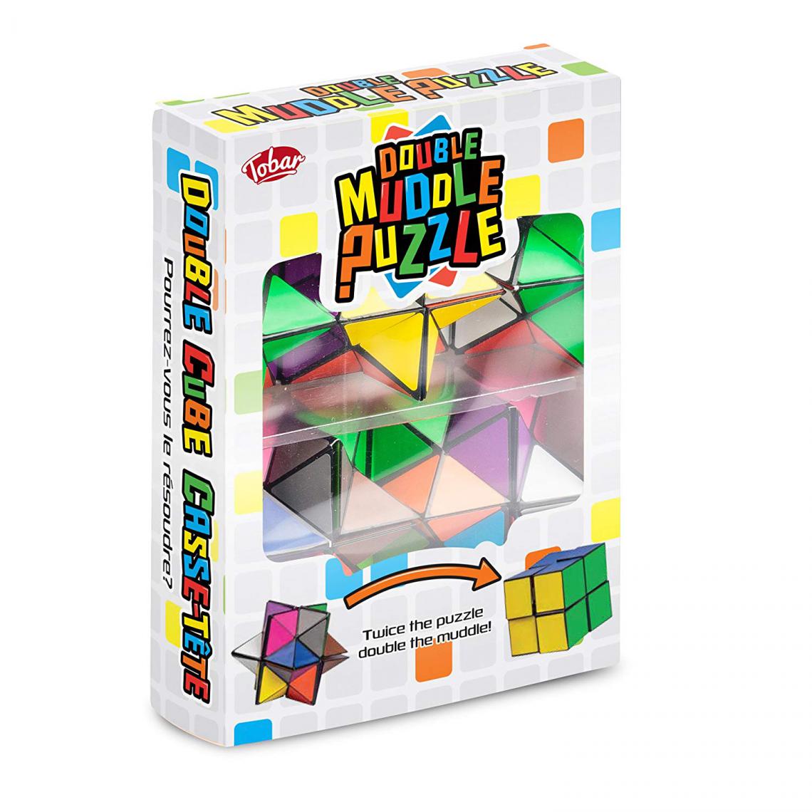 Tobar - Tobar- Double Puzzle Cube, 29646, Mutlicolore - Version Italienne - Les grands classiques