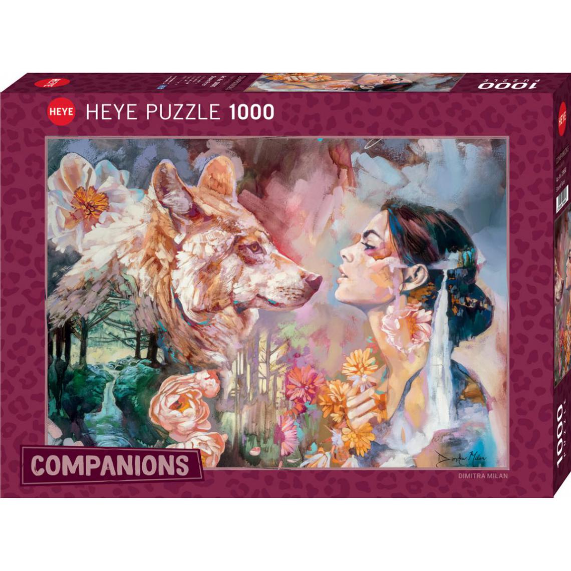 Heye - Heye - PUZZLE 1000 pièces - COMPANIONS SHARED RIVER - Animaux