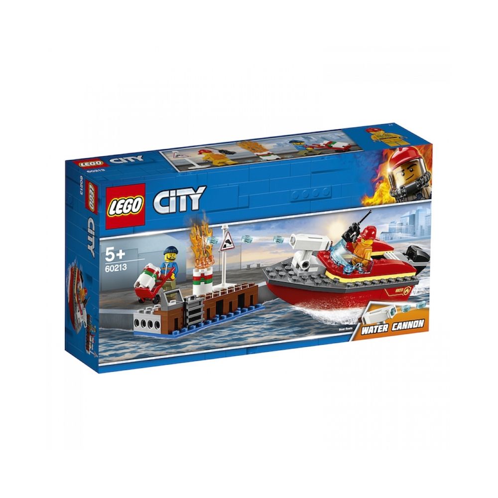 Lego - L'incendie sur le quai - 60213  - Briques Lego