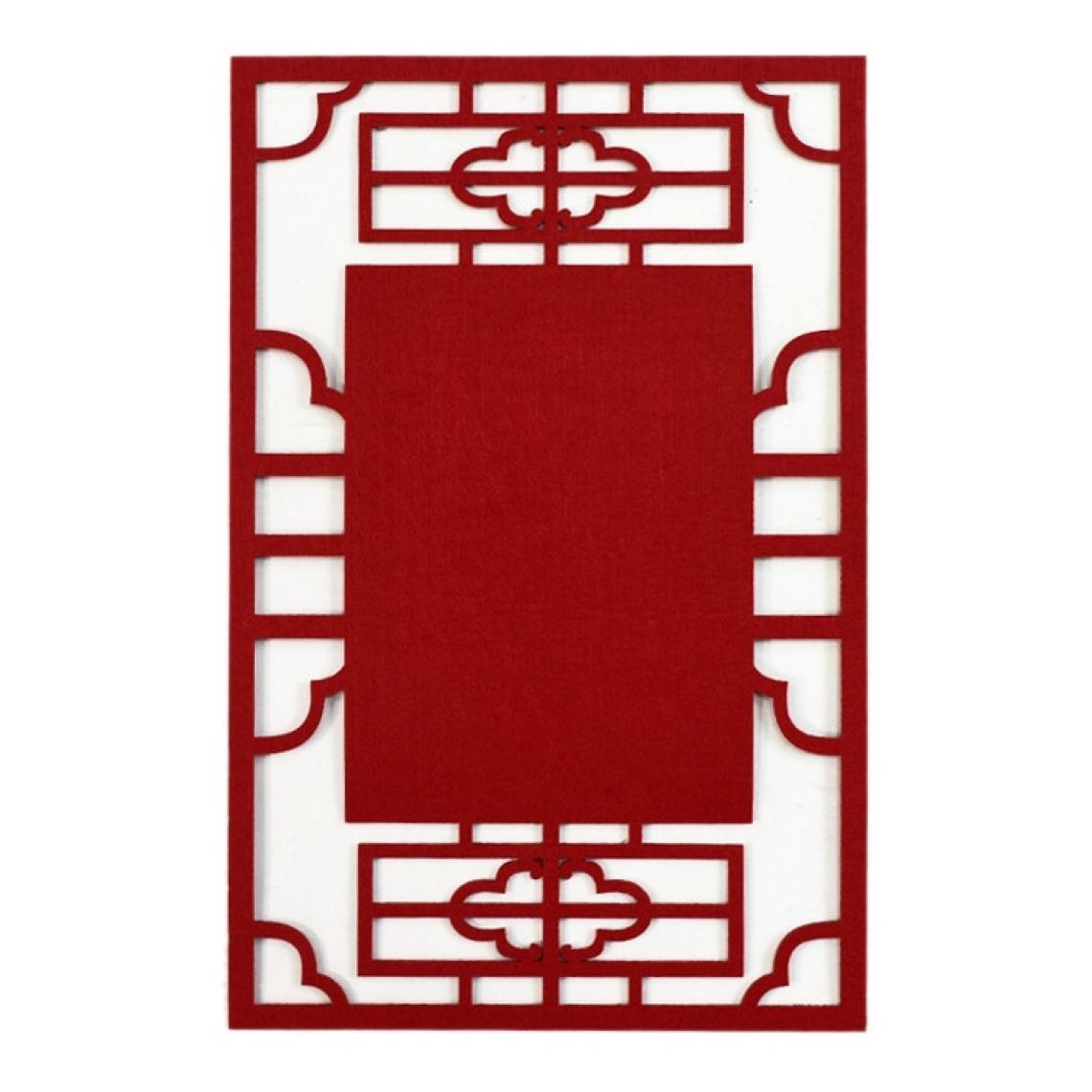 Wewoo - École stéréo coloré épais non-tissé fond Pad décoration matériauxtaille 23,5x36 cm rouge - Dessin et peinture