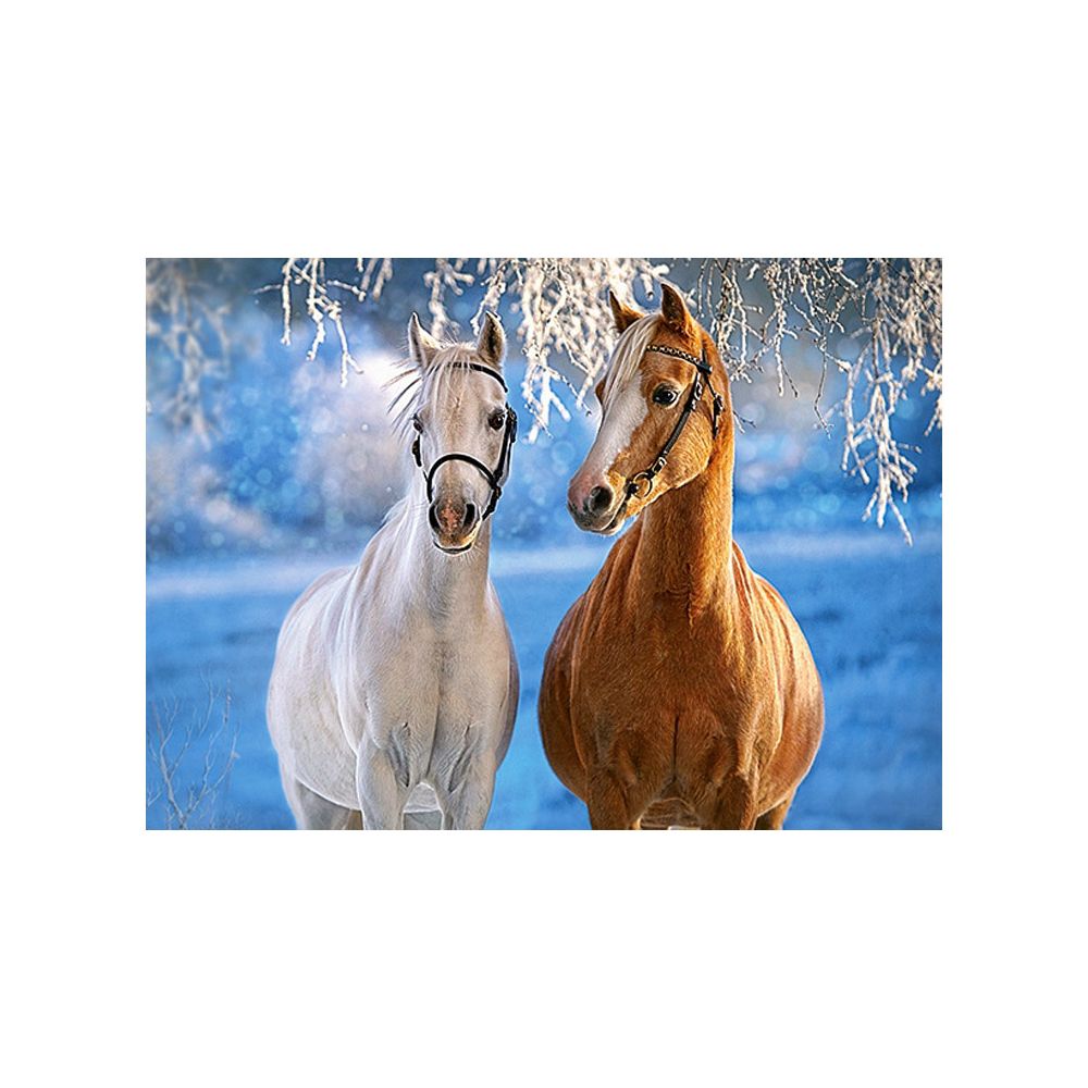 Castorland - Puzzle 260 pièces : Les chevaux d'hiver - Animaux