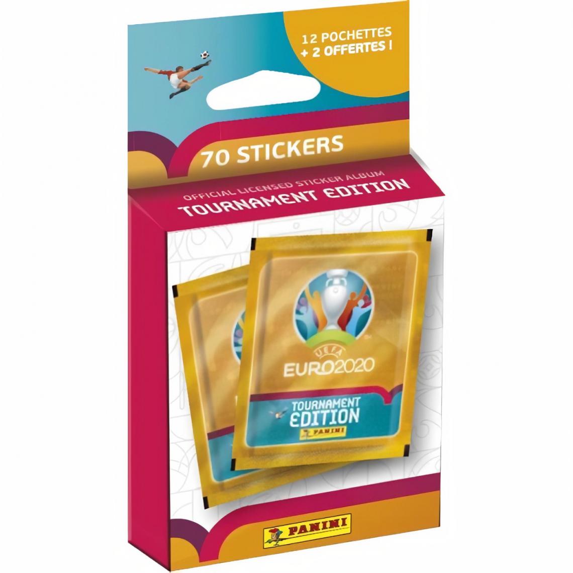 Panini - UEFA EURO 2020 Stickers 2021 Tournament Edition - Eco-Blister de 14 pochettes - Carte à collectionner