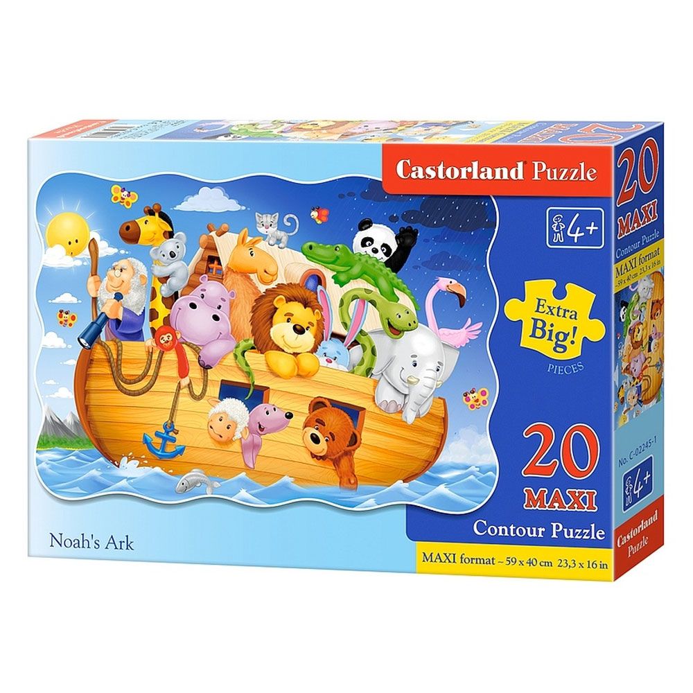 Castorland - Puzzle Maxi 20 pièces : L'arche de Noé - Animaux