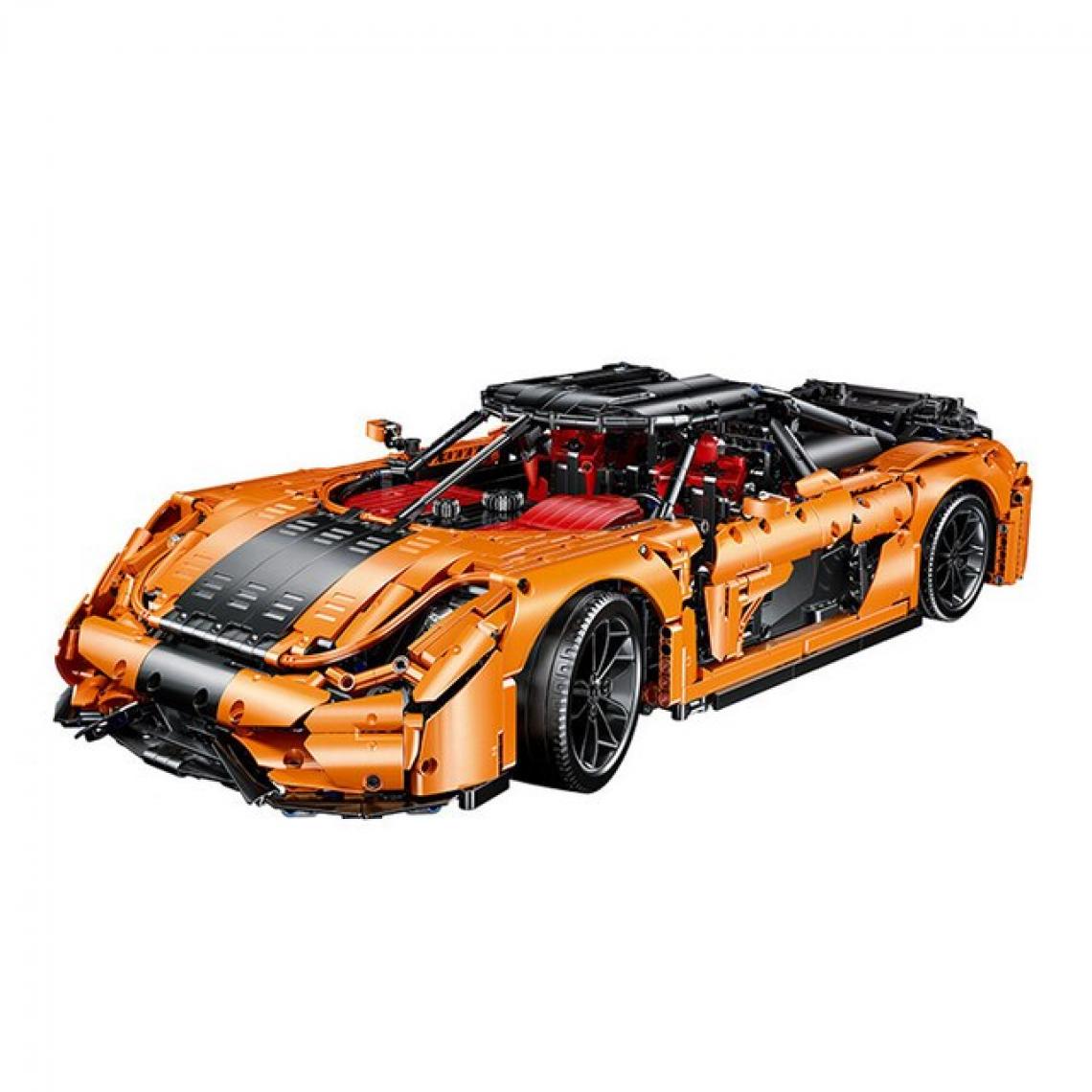 Universal - Modèle Super Racing Compatible High-tech Educational Toys Cadeau d'Anniversaire | Bloc d'Accumulation(Orange) - Voitures