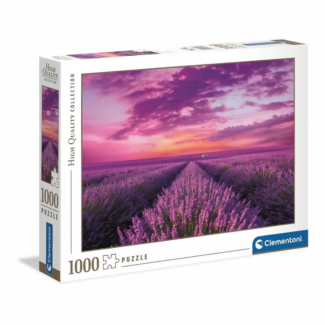 Clementoni - Clementoni - 39606 - High Quality 1000 pieces - Lavender Field - Animaux