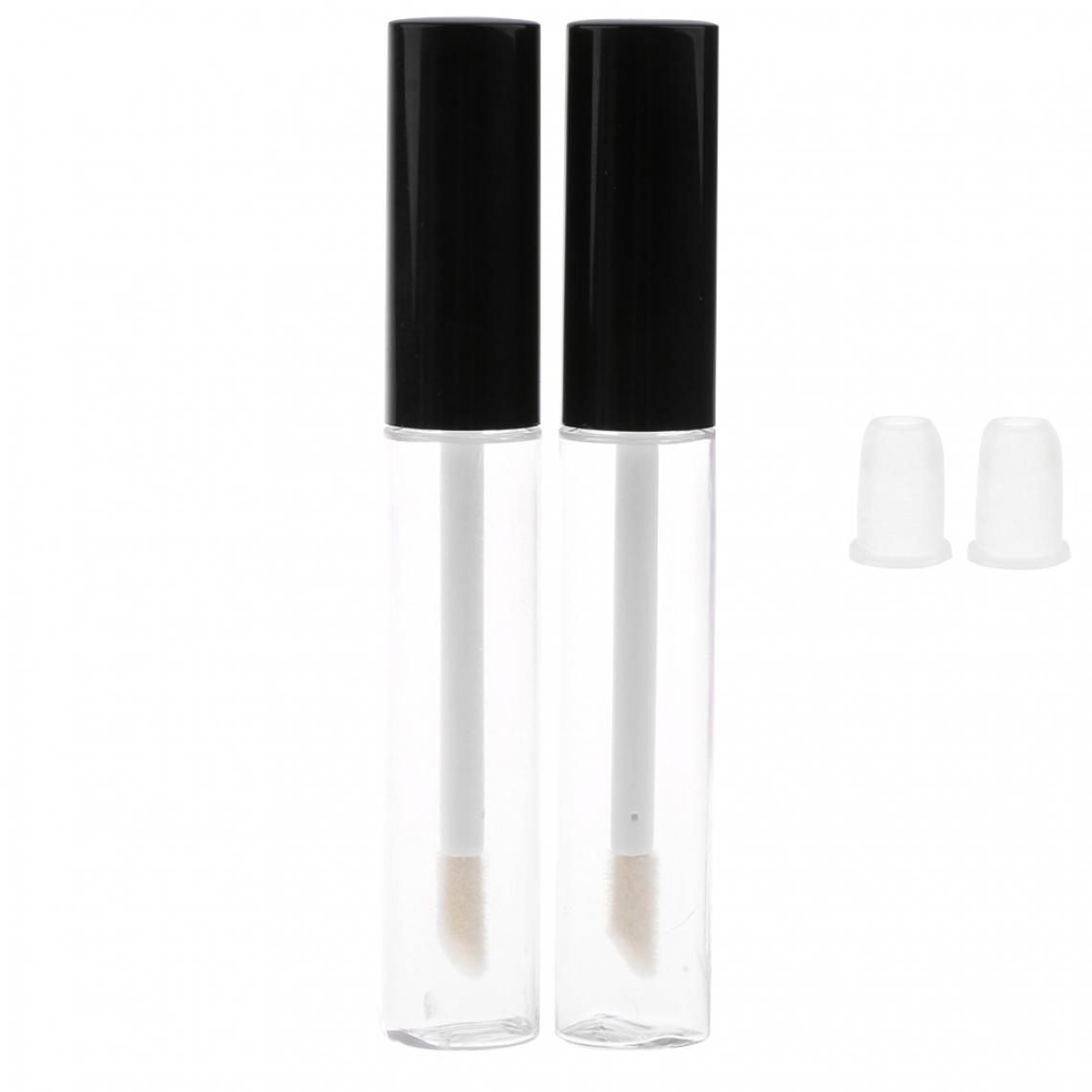 marque generique - 2 Pièces 2.5 Ml Acrylique Vide Transparent Brillant à Lèvres Tube Lèvre Bâton Bouteille Contenant - Maquillage et coiffure