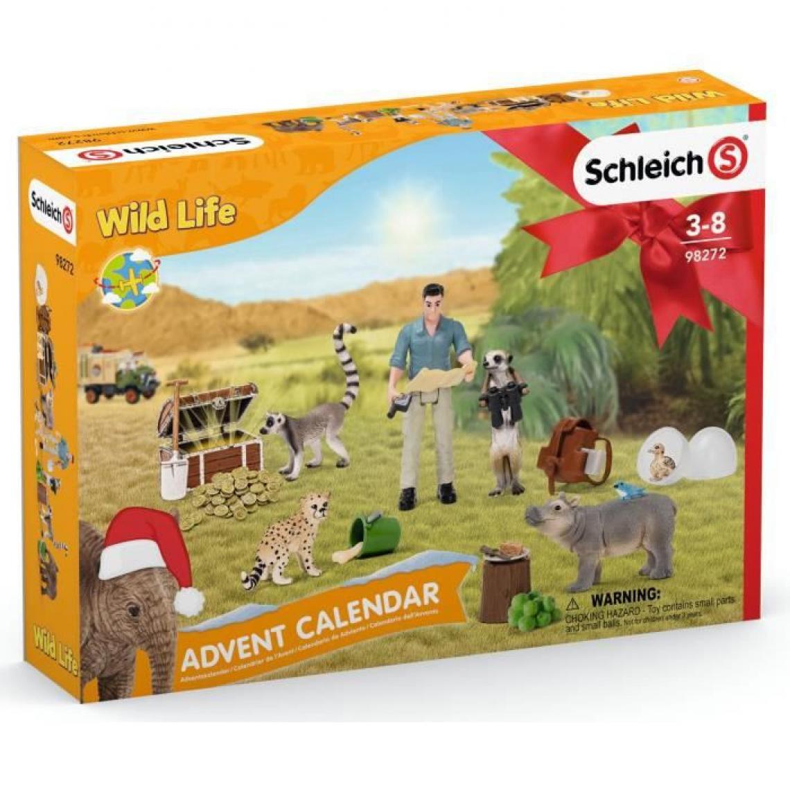 Schleich - SCHLEICH Calendrier de lAvent Wild Life 2021 - Animaux