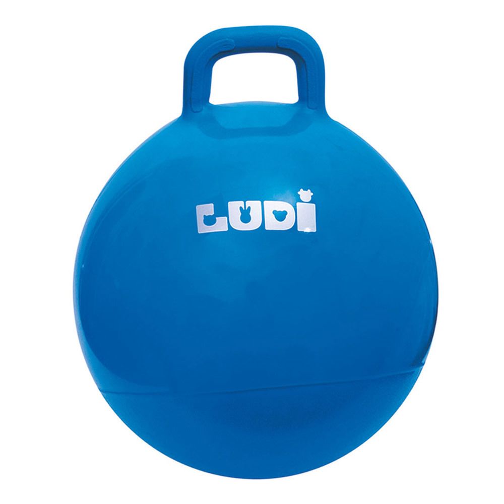 LUDI - Ballon sauteur 45 cm : Bleu - Jeux de balles
