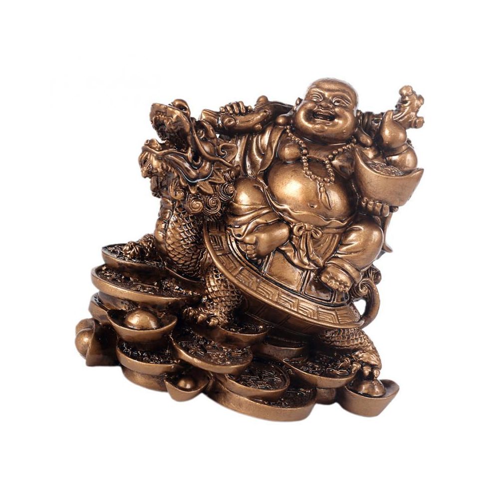 marque generique - Rire Bouddha Résine Ornement Microlandschaft Résine Décoration Cadeau Bronze - Accessoires maquettes