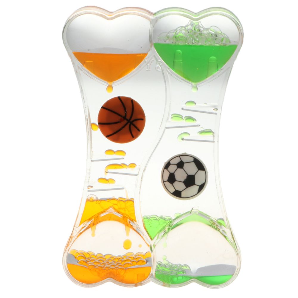 marque generique - Bubbler liquide Sablier couleur orange flottant Football Minuteur - Jeux éducatifs