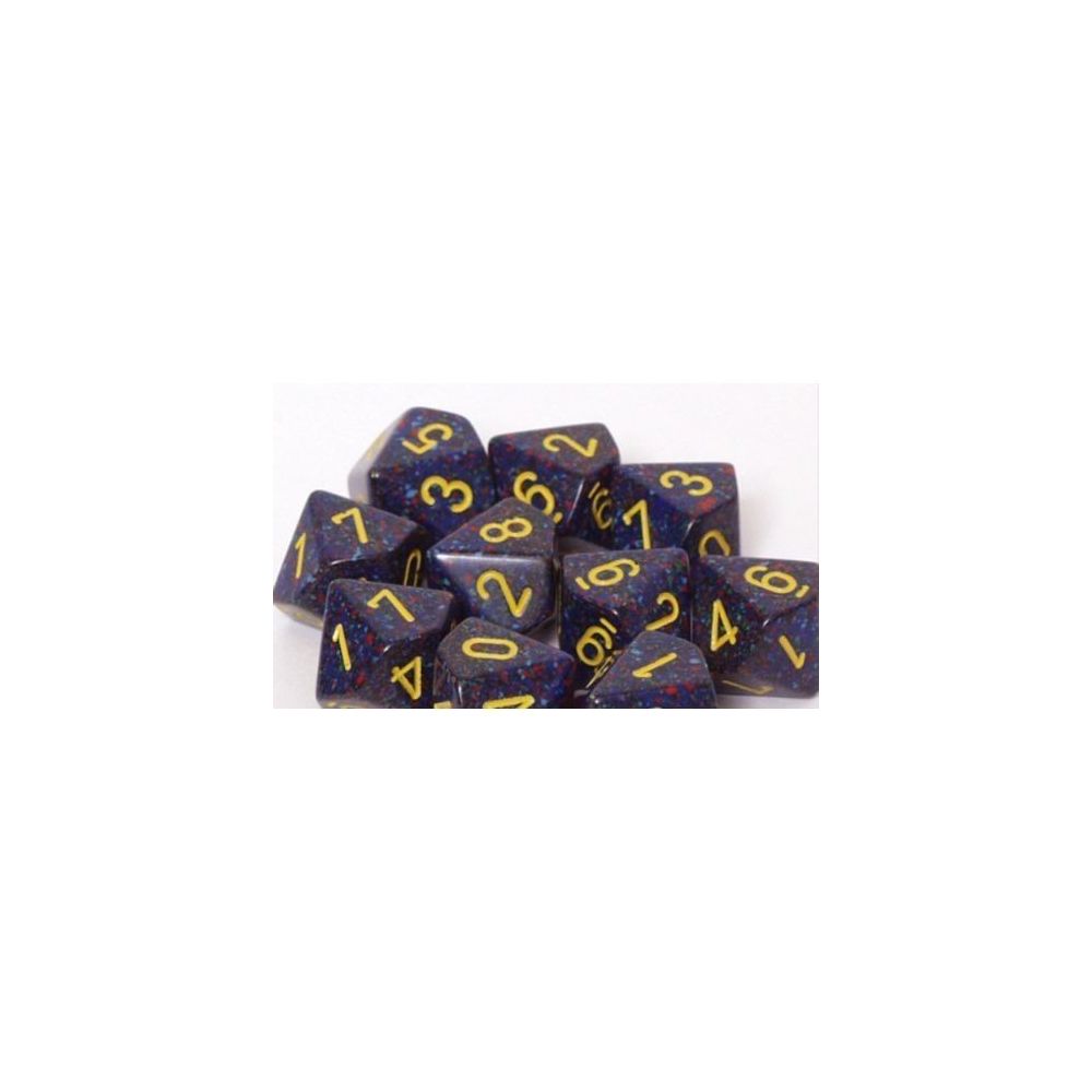 Chessex - Chessex Dice Sets Twilight Speckled - Ten Sided Die d10 Set (10) - Jeux d'adresse