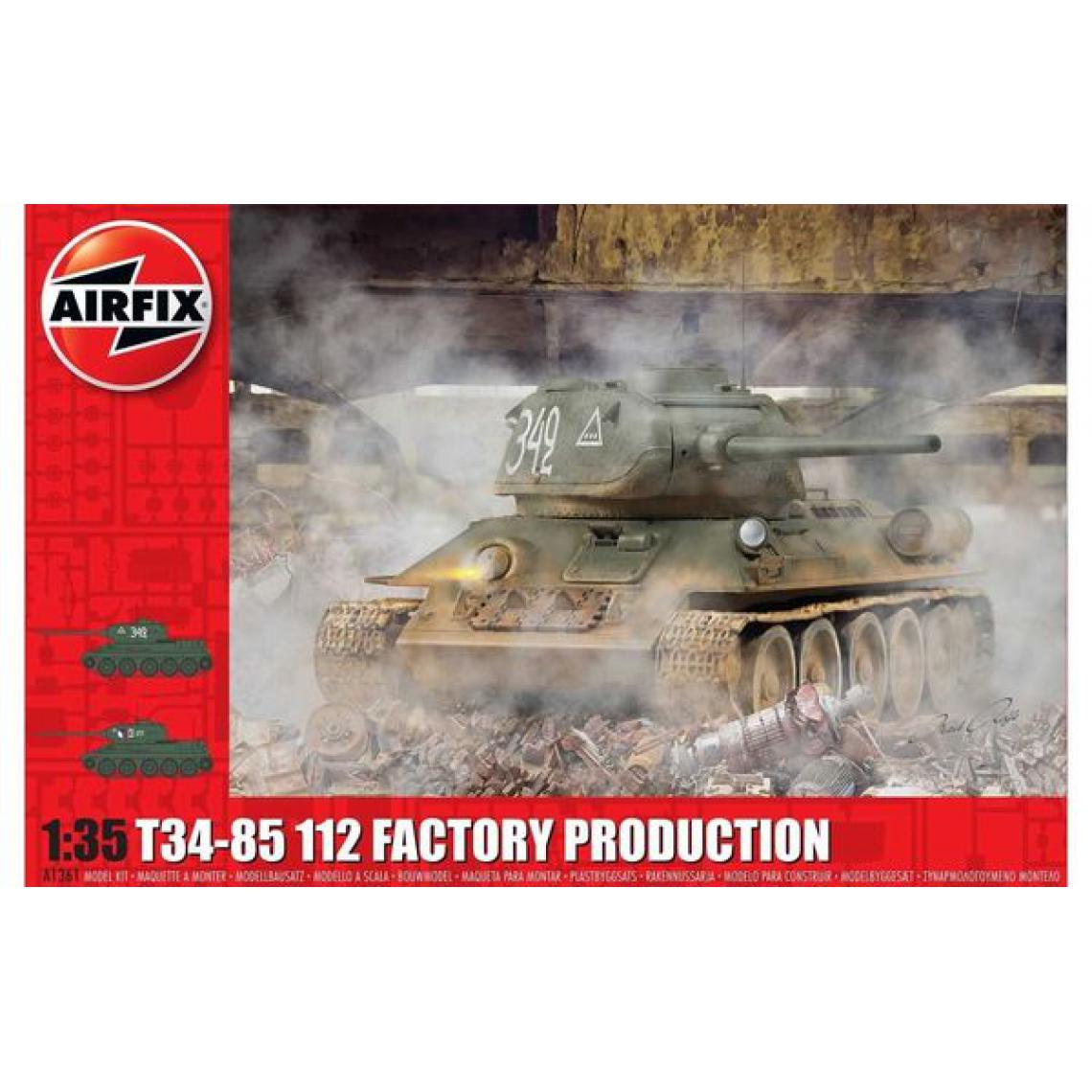 Airfix - T34/85 II2 Factory Production - 1:35e - Airfix - Voitures RC