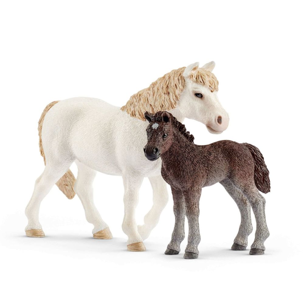 Schleich - Figurines chevaux : Ponette et poulain - Animaux
