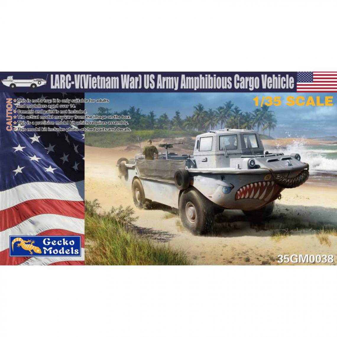 Gecko Games - Maquette Véhicule Larc-v (vietnam War) Us Army Amphibious Cargo Vehicle - Camions