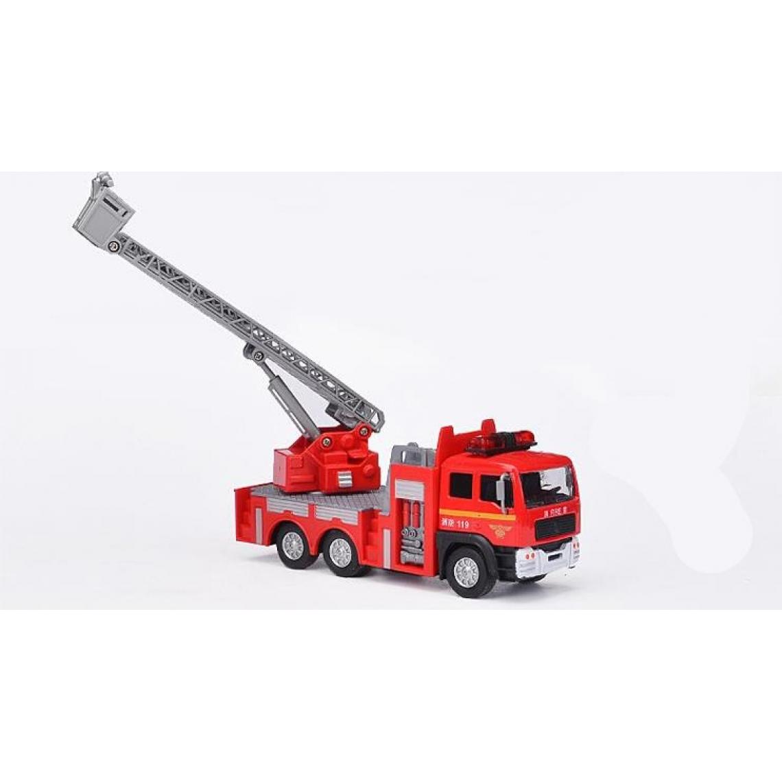 Universal - Modèle de camion de pompiers en alliage 1: 36, camion à échelle, pétrolier à eau, jouet(Rouge) - Voitures