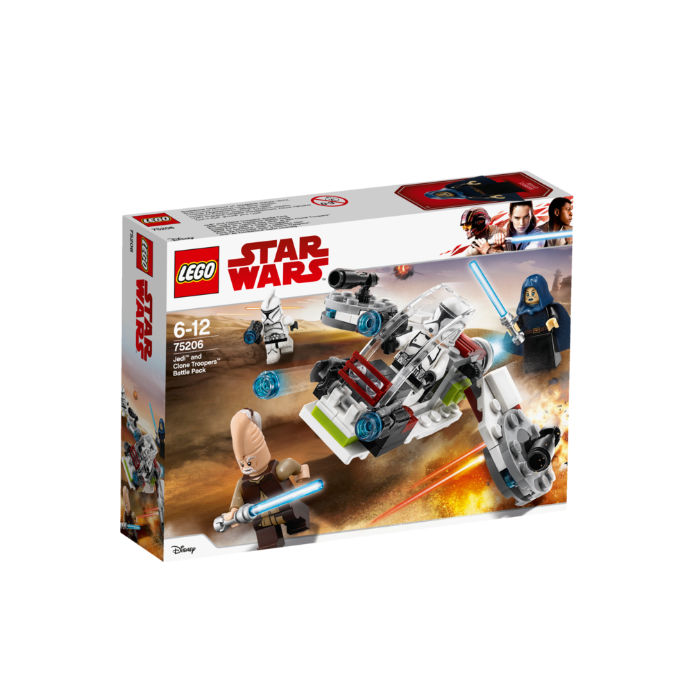 Lego - LEGO® Star Wars™ - Pack de combat des Jedi™ et des Clone Troopers™ - 75206 - Briques Lego