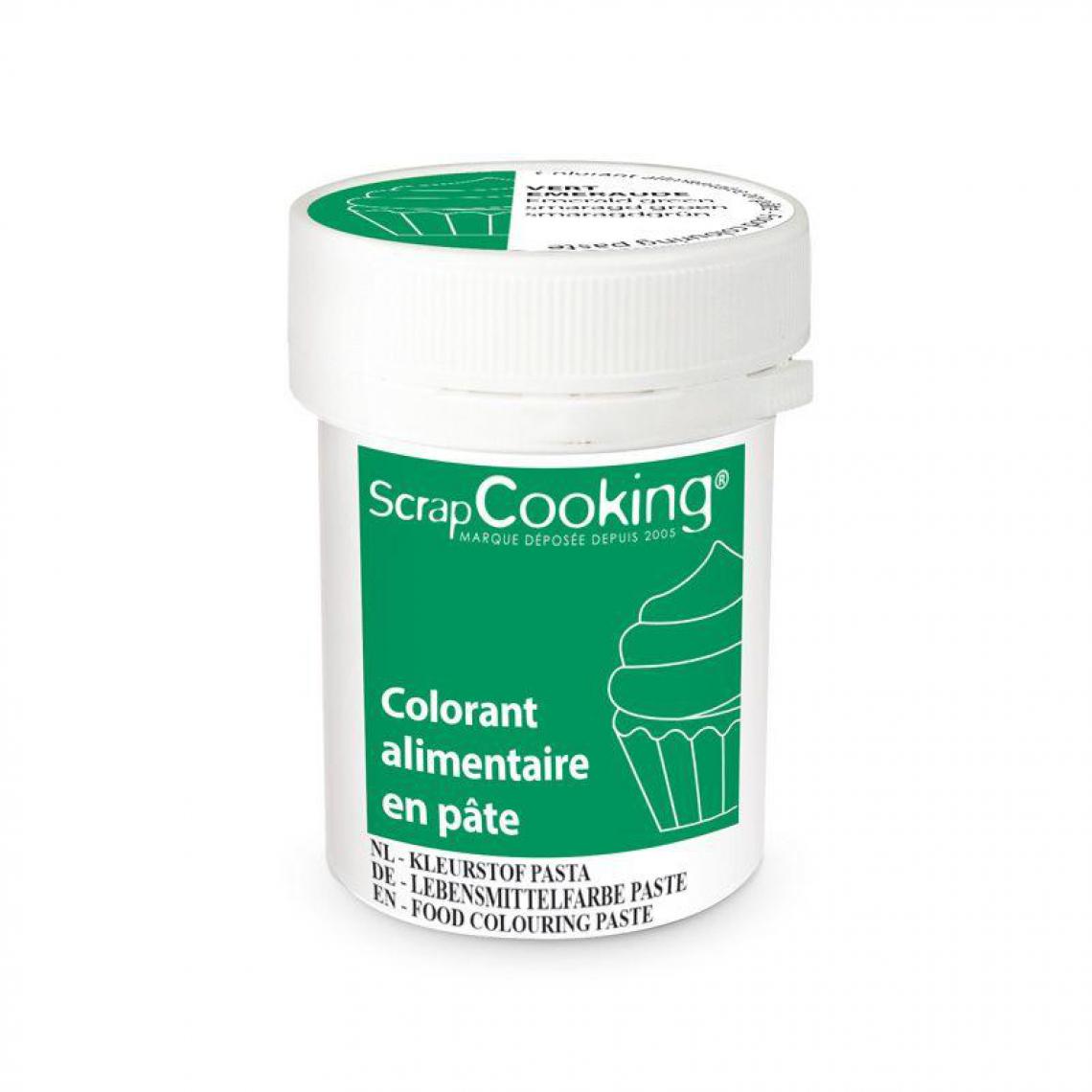 Scrapcooking - Colorant alimentaire en pâte 20 g - Vert émeraude - Kits créatifs