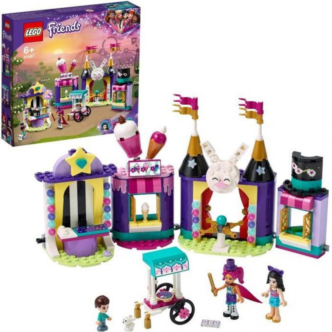 Lego - LEGO 41687 Friends Les stands de la fete foraine magique, parc d'attraction, mini-poupées, cadeau pour enfant de 6 ans et plus - Briques Lego