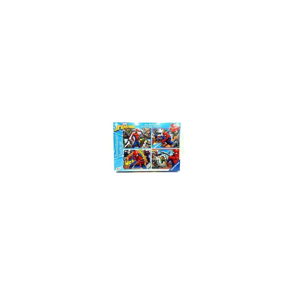 Ravensburger - 4 Puzzles 100 pièces - Spiderman - Puzzles Enfants