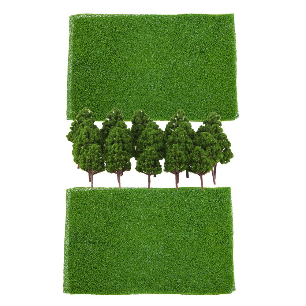 marque generique - modèle de herbes pelouse artificiel vert clair - Accessoires maquettes