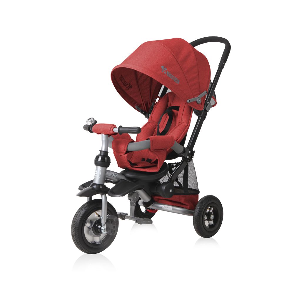 Lorelli - Tricycle évolutif pour bébé / enfant JET AIR (roues gonflables) Rouge - Tricycle