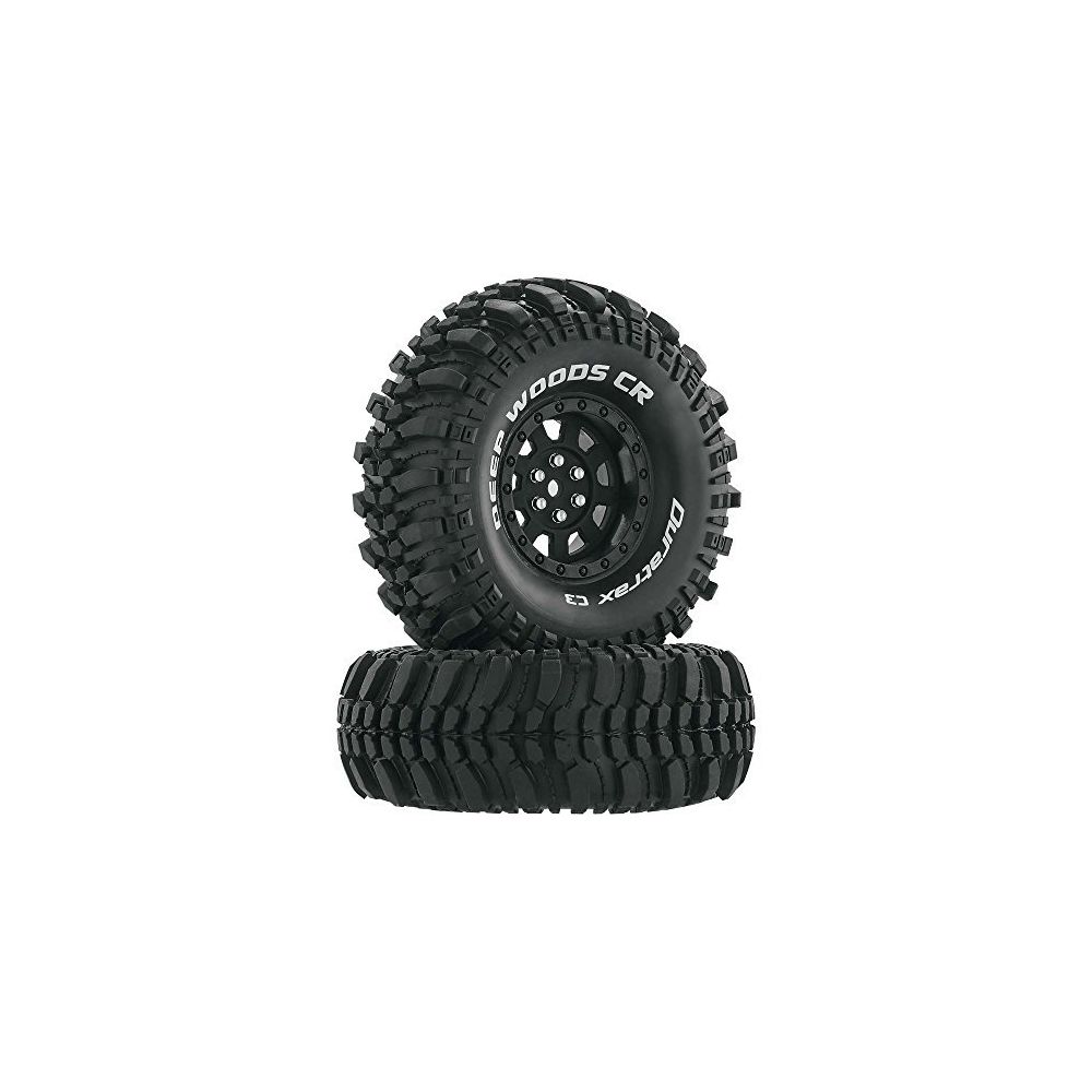 Duratrax - Duratrax Deep Woods RC Rock Crawler Tires with Foam Inserts C3 Super Soft Compound High Traction 19 Black (Set of 2) - Accessoires et pièces