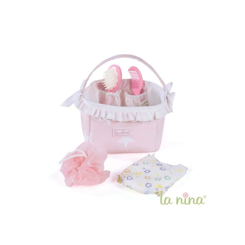 La Nina - PANIERE A LANGER CARLOTA (16X12X16 CM) - Mini-poupées