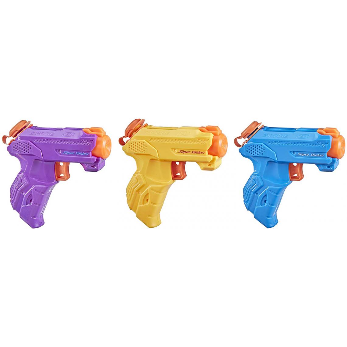 Nerf - pack de 3 pistolets a eau Super Soaker Zipfire - Jeux d'adresse