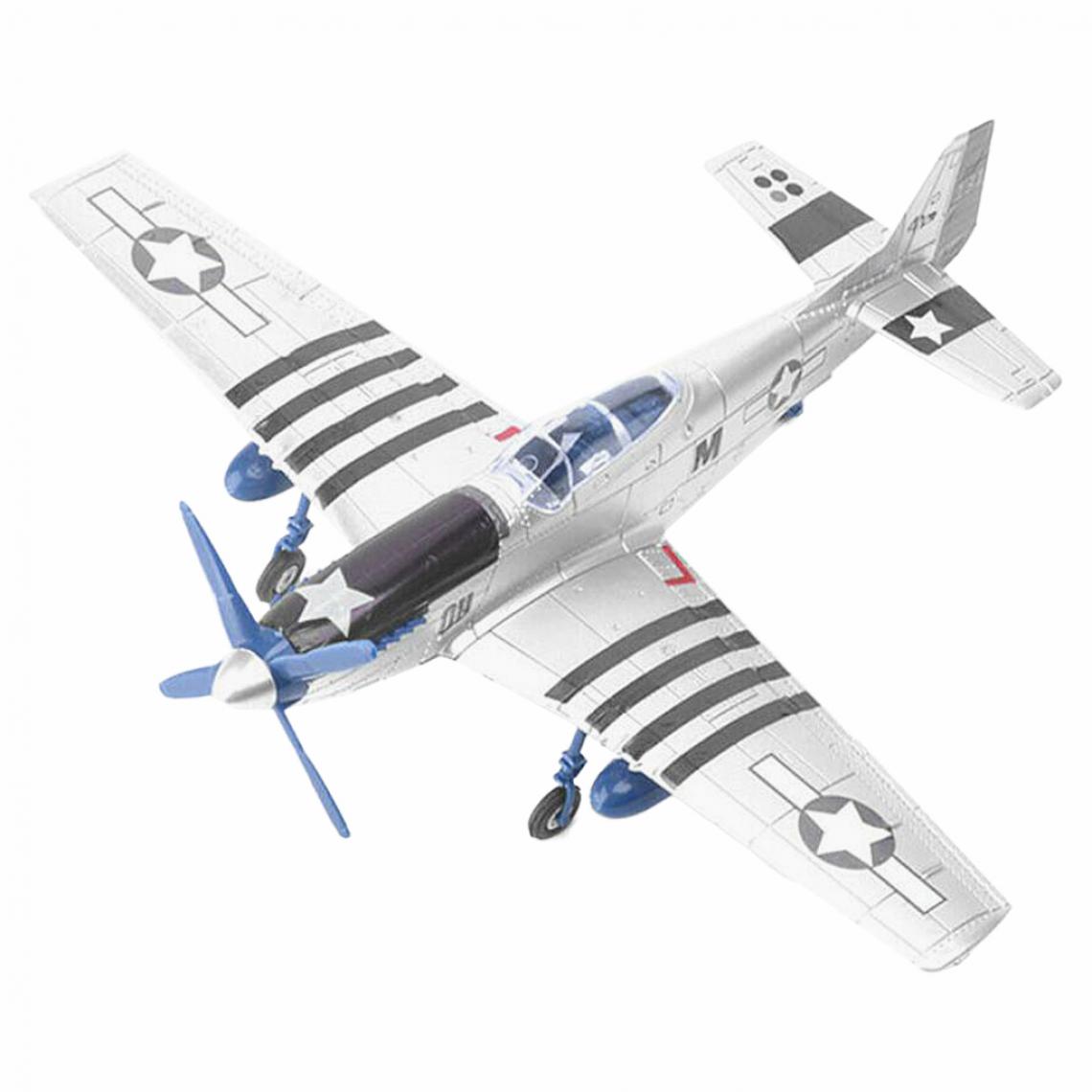 marque generique - Maquette D'assemblage D'avion P-51 à L'échelle 1:48 Pour Adulte Blanc - Voitures