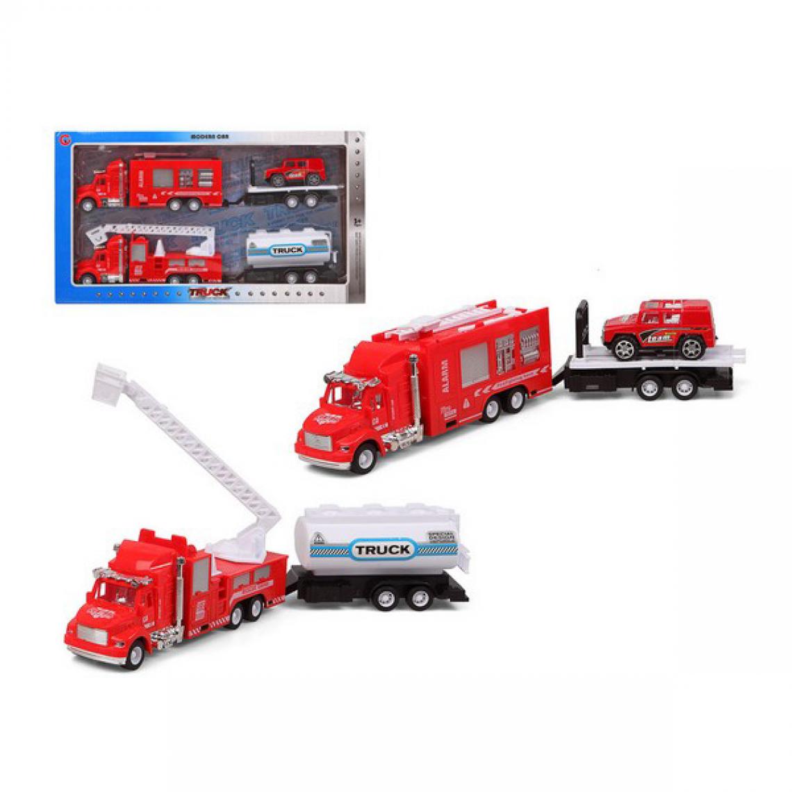 Unknown - Set de voitures Camion de pompiers Rouge 119244 (2 Uds) - Voitures