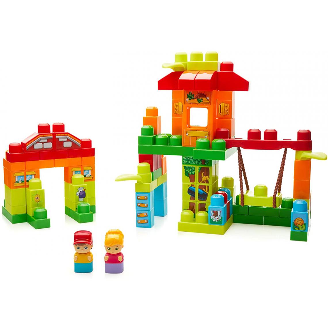 MEGA BLOKS - La Maison dans L'Arbre de blocs de construction de 120 pièces pour bébé et enfant de 1 à 5 ans - Briques et blocs