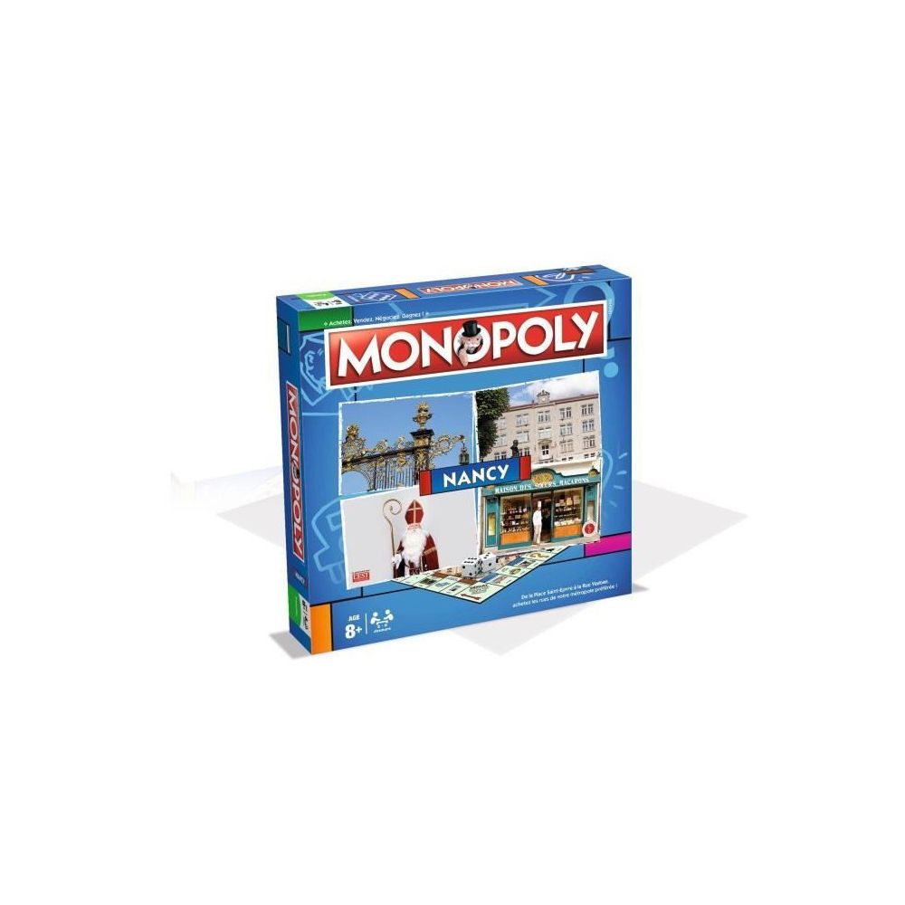 Winning Moves - MONOPOLY Nancy - Jeu de societé - Version française - Les grands classiques
