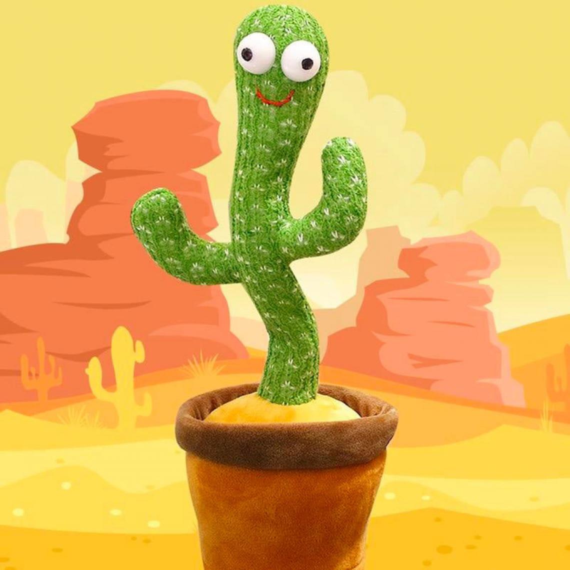 Shop Story - SHOP-STORY - CACTUS GRINGO : Peluche Cactus qui Danse, Chante et Répète - Héros et personnages