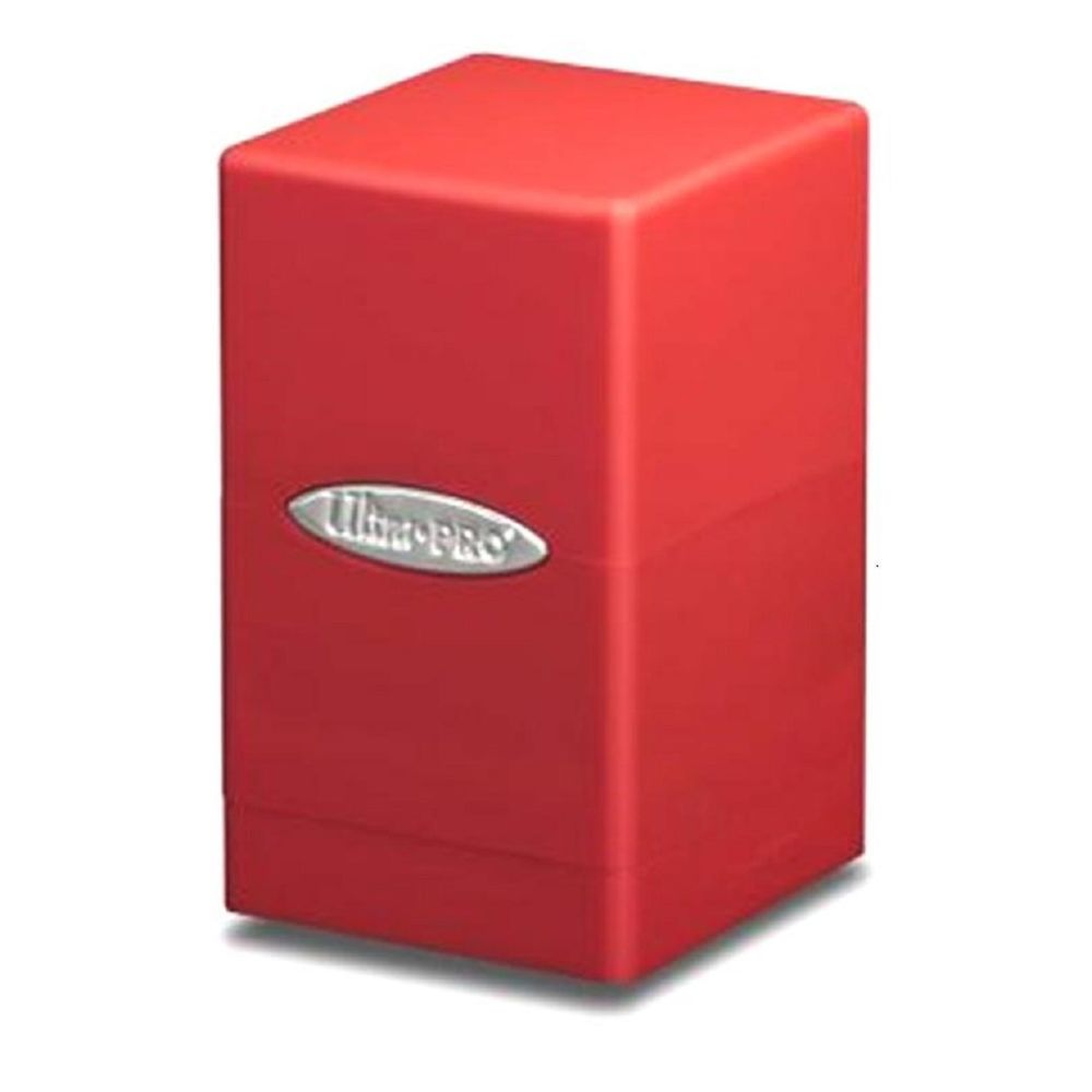 Ultra Pro - Ultra Pro - 330574 - Jeu De Cartes - Deckbox - Satin Tower - Rouge - C6 - Jeux d'adresse