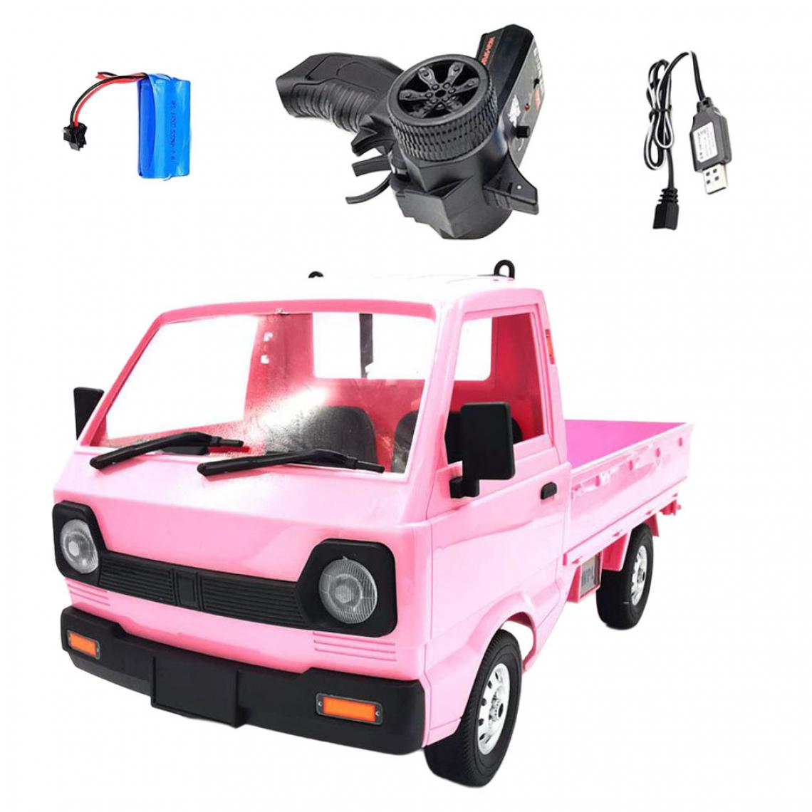 marque generique - WPL RC Truck Scale 4WD 260 Motor Electric Hobby Toys Pink 1 Batterie - Accessoires maquettes