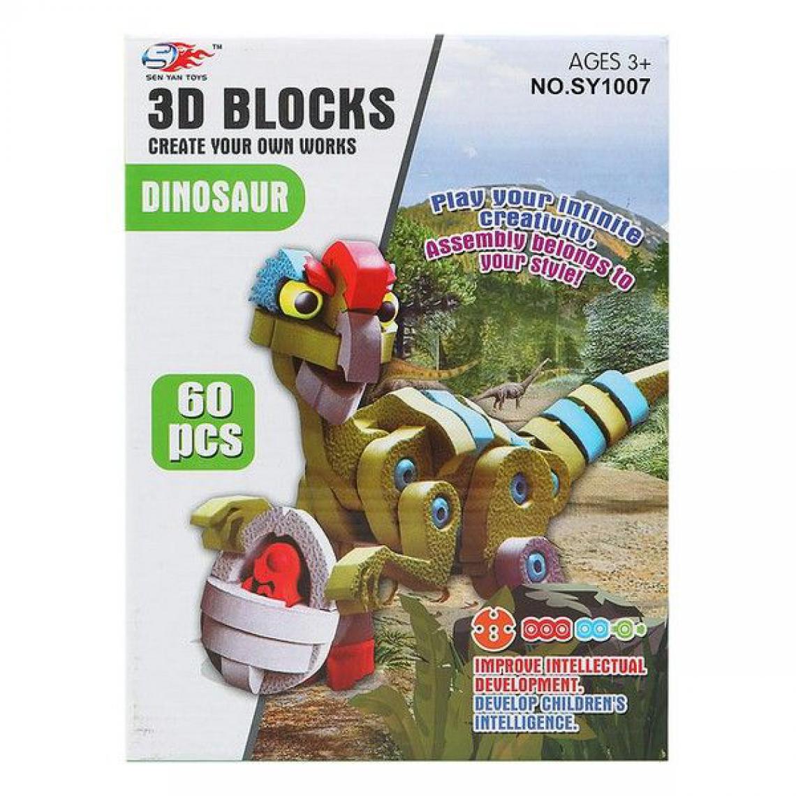 Fun - Puzzle 3D Dinosaure 113267 (60 Pcs) - Animaux