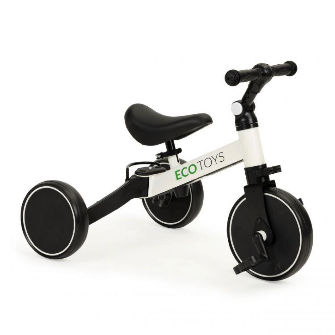 Hucoco - MSTORE - Vélo draisienne 4en1 - 18m+ - Système de pliage innovant - Vélo pour enfants - Blanc - Voitures