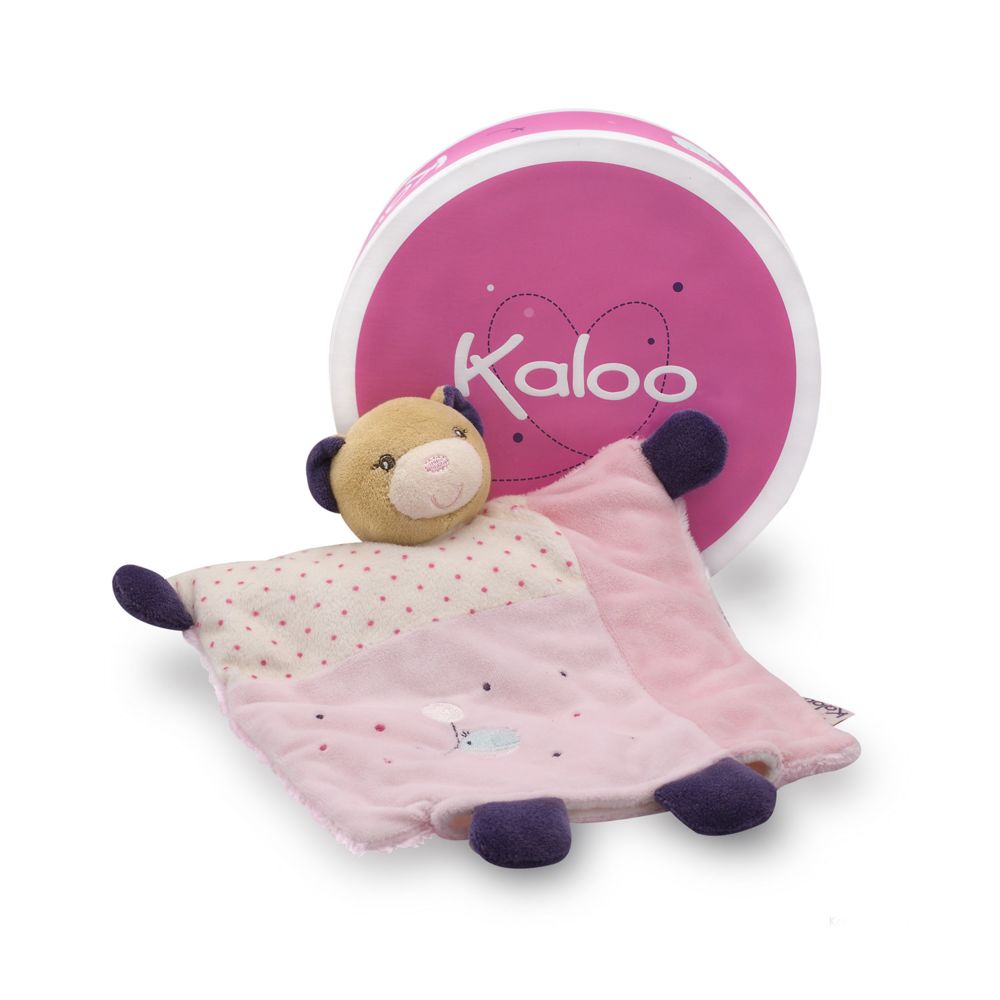 Kaloo - Kaloo Petite Rose : Doudou marionnette ours joli - Doudous