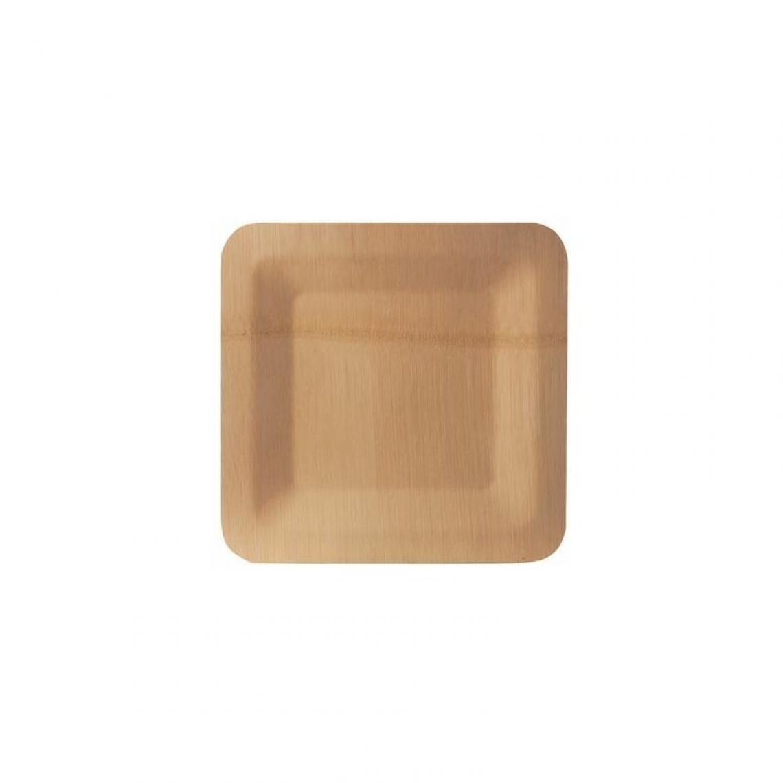 PAPSTAR - PAPSTAR Assiette en bambou 'pure', carré, 180x180 mm, par 10 () - Cuisine et ménage