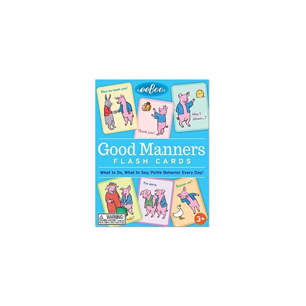 Eeboo - eeBoo Good Manners Flash Cards - Jeux d'éveil