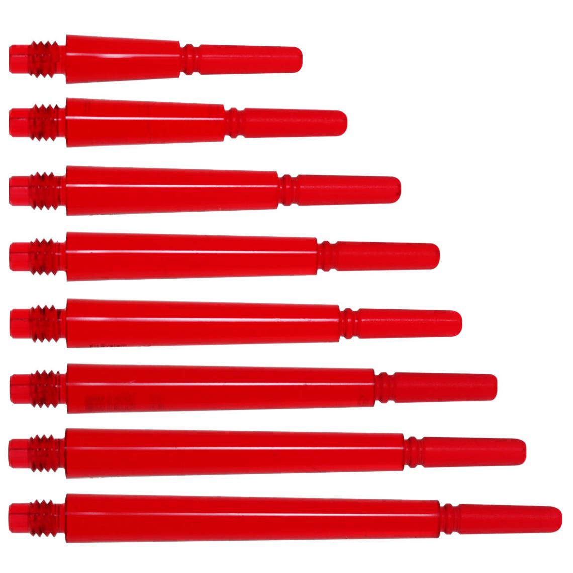 Sulion - Shaft Fit Filght GEAR NORMAL SPINNING - Clear Rouge (Plusieurs tailles) N°1 - 13mm - Accessoires fléchettes