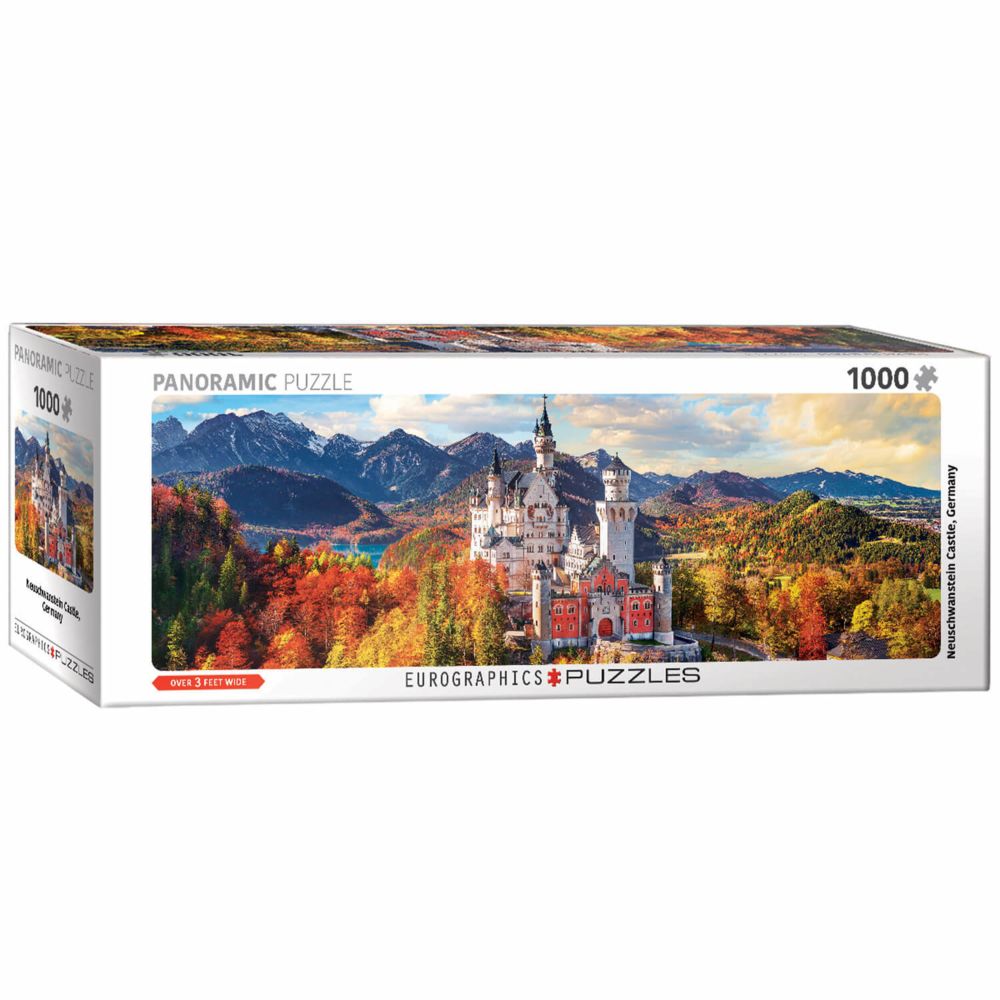 Eurographics - Puzzle 1000 pièces panoramique : Château de Neuschwanstein en automne - Animaux