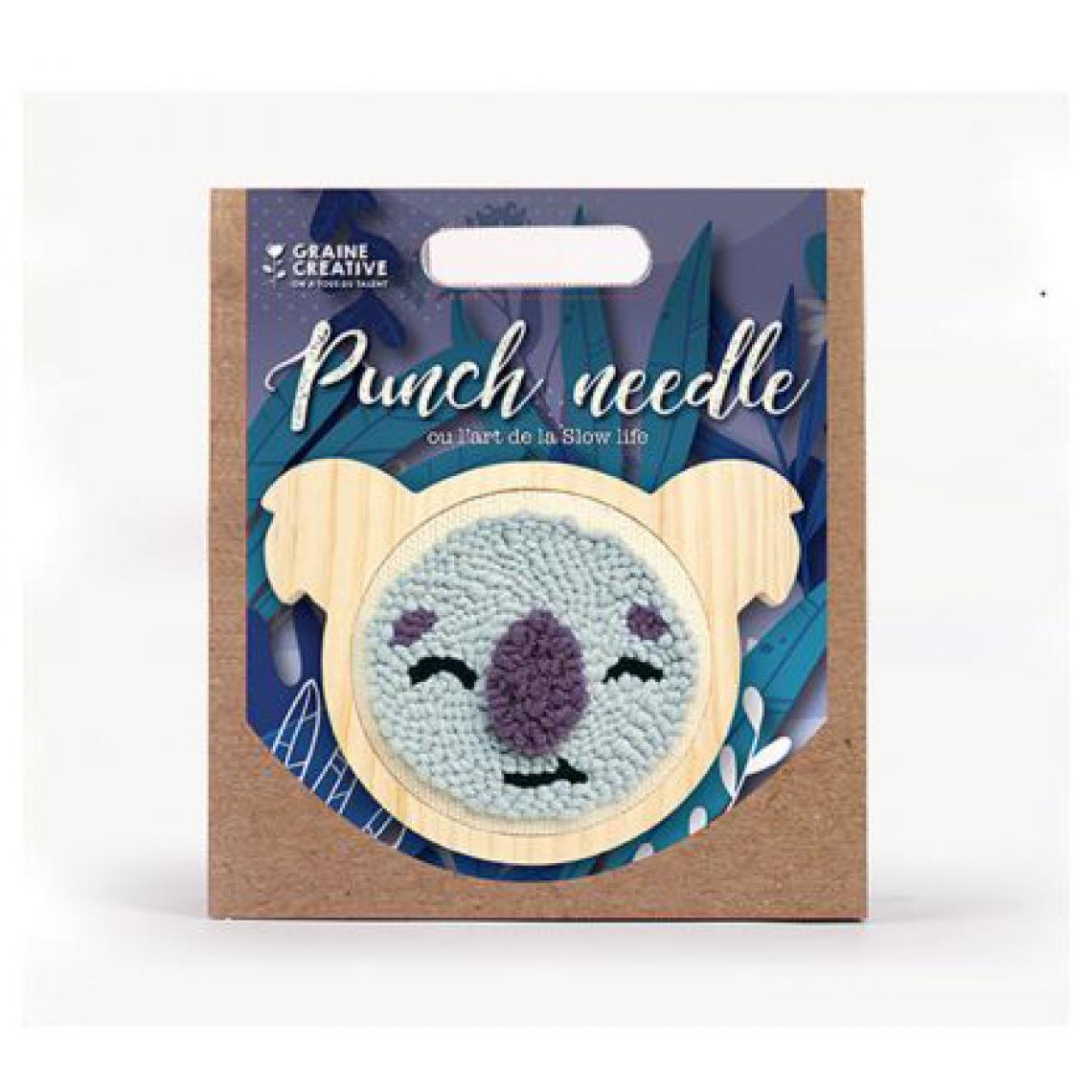 Graines Creatives - Kit punch Needle Koala 150mm - Perles
